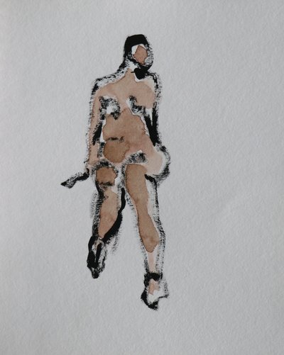 Abstract Nude Figure by Santhosh ch