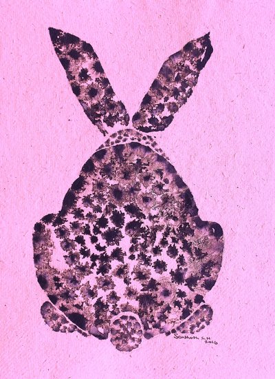 Abstract Pink Bunny by Santhosh ch