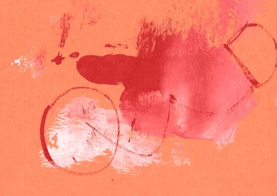 Bold Red Orange Shapes by Santhosh ch
