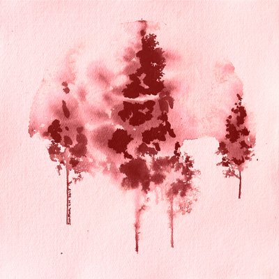 Crimson Forest Mist by Santhosh ch