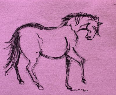 Dynamic Horse Outline by Santhosh ch