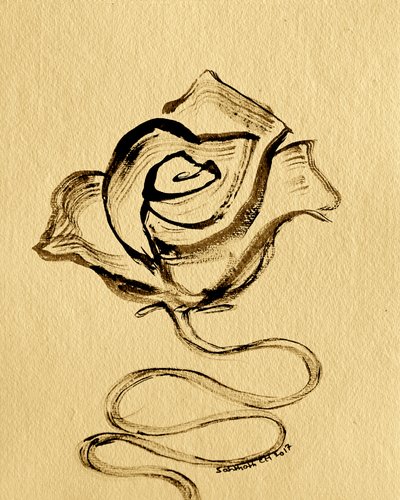 Elegant Flowing Rose by Santhosh ch