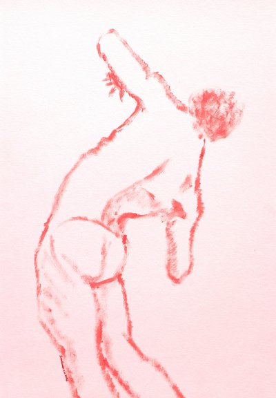 Elegant Red Gesture by Santhosh ch