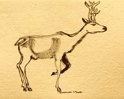 Elegant Woodland Stag by Santhosh ch