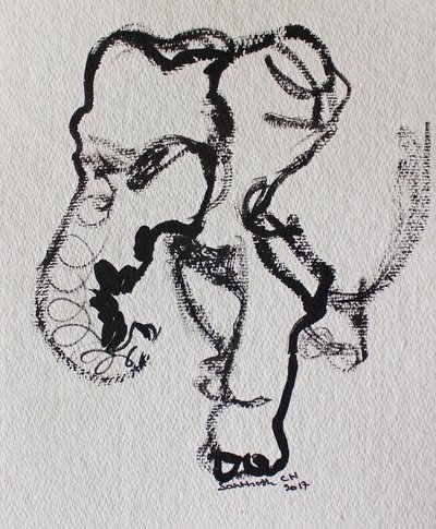 Expressive Line Drawing by Santhosh ch