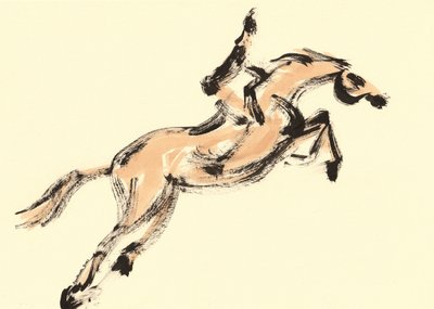 Jumping Horse Rider by Santhosh ch