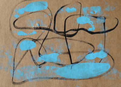 Organic Blue Shapes by Santhosh ch