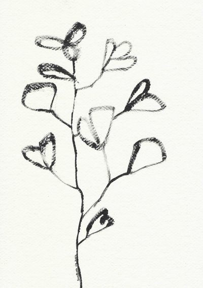 Organic Leaf Drawing by Santhosh ch