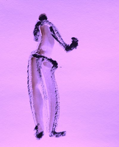 Purple Gesture Figure by Santhosh ch