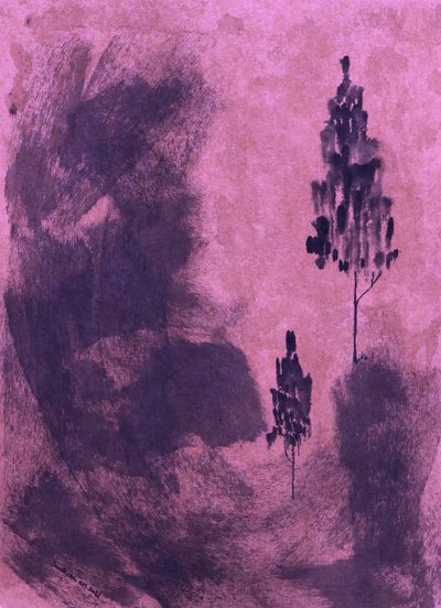 Purple Shadowscape by Santhosh ch