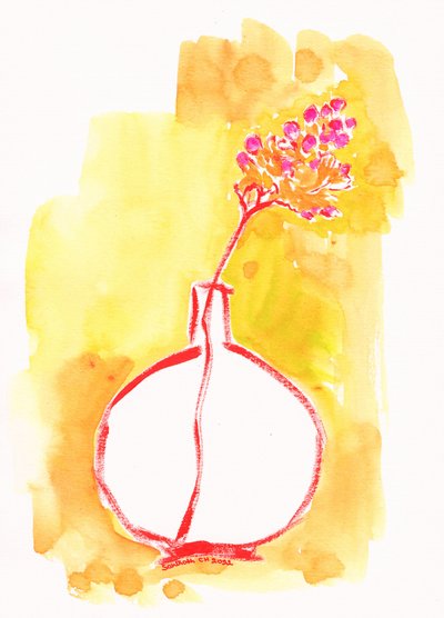 Sunny Botanical Still Life by Santhosh ch