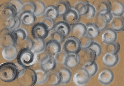 Swirling Gray Circles by Santhosh ch