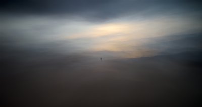 Misty Solitary Figure by Santiago Pascual Buye