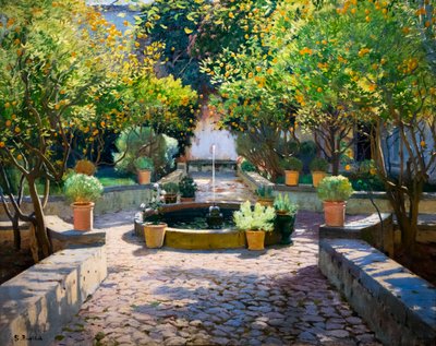 The Court of Orange Trees by Santiago Rusinol i Prats