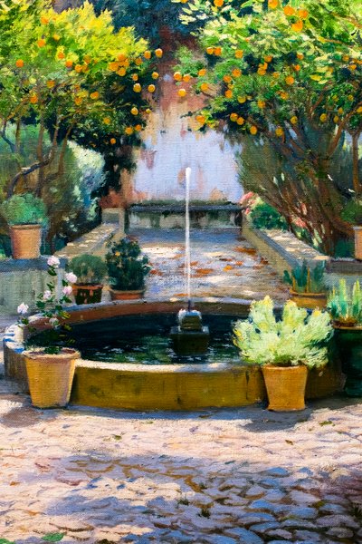 The Court of Orange Trees by Santiago Rusinol i Prats