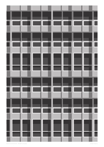 Brutalist Facade, 2015 by Sarah Evans