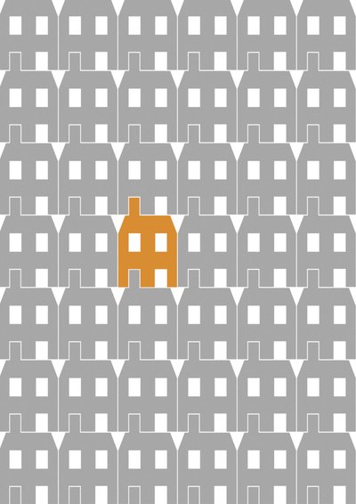 Grey Paper House, Large, 2020 by Sarah Evans