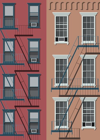 New York Town House, 2017 by Sarah Evans