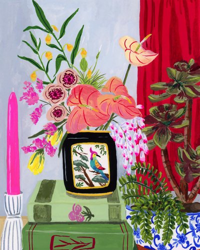Vibrant Floral Still Life by Sarah Gesek