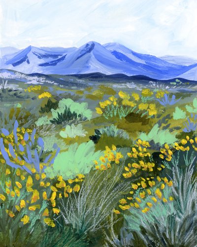 Yellow Desert Bloom by Sarah Gesek