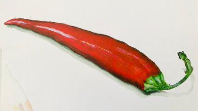 Red chilli pepper, 2020 by Sarah Thompson Engels
