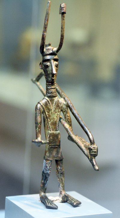 Bronze figurine of a warrior, c.1800-1200 BC by Sardinia Nuragic Civilization