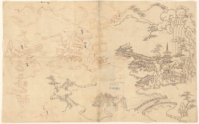Landscape in Chinese Style by Sasaya (workshop of)