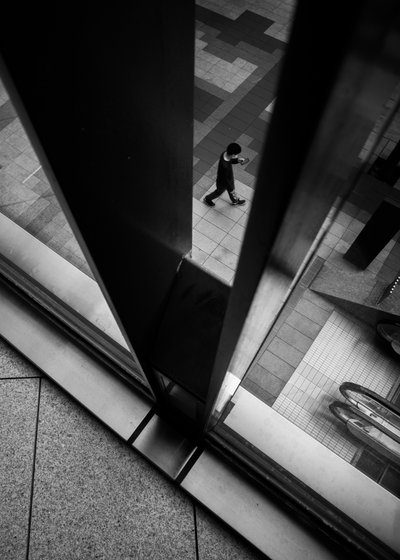Framed City Walker by Satoshi Hata