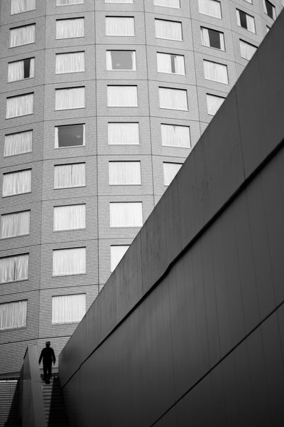 Geometric City Walker by Satoshi Hata
