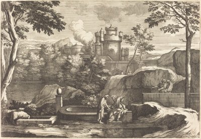 Jesus and the Samaritan by Sébastien Bourdon