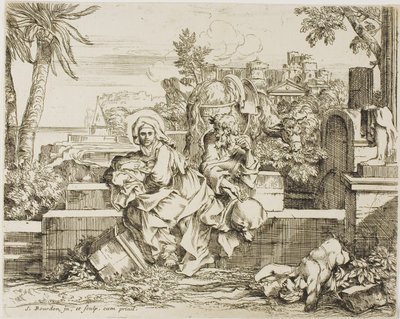 Rest on the Flight into Egypt by Sébastien Bourdon