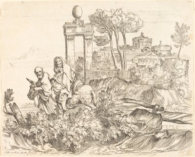 The Flight into Egypt by Sébastien Bourdon
