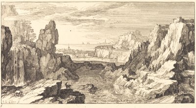 Mountain Landscape by Sébastien  Le Clerc I