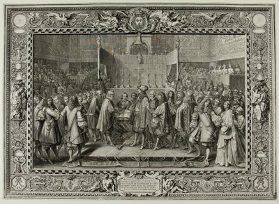 Renewal of the Alliance Between the French and the Swiss in 1663 by Sébastien Le Clerc the elder
