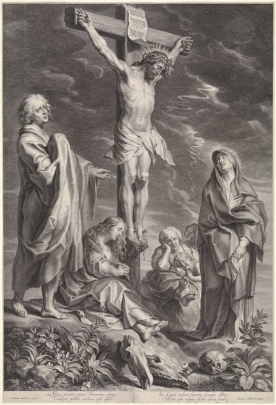 Christ on the Cross with Mary and John by Schelte Adamsz. Bolswert