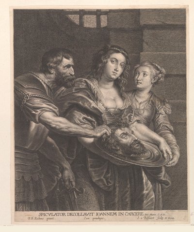 Salome Receives the Head of John the Baptist by Schelte Adamsz. Bolswert