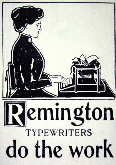 Advert for Remington Typewriters by School American