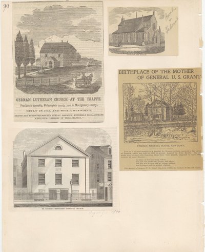 Castner Scrapbook v.22, Churches 1, page 90 by School American