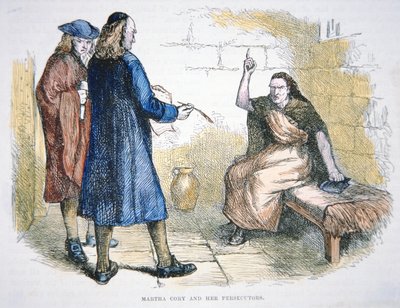 Martha Corey is accused of witchcraft during the Salem witch trials in 1692 by School American