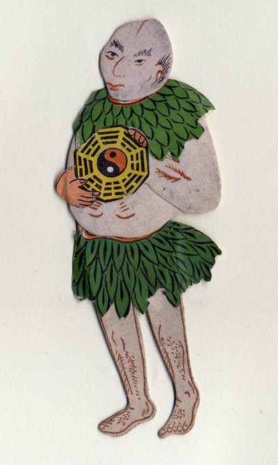 Man symbolizing Yin and Yang. Chinese decorative object. 19th century by School Chinese