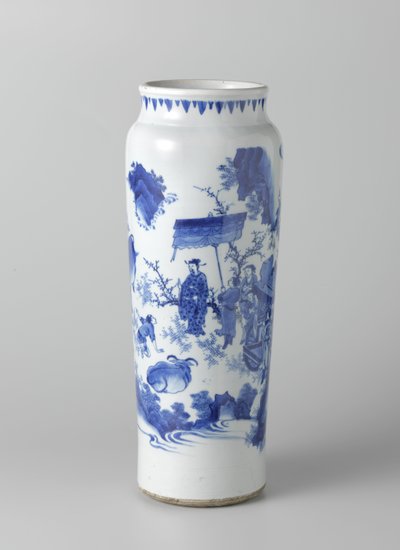 Rolwagen with figures in a continuous landscape by School Chinese