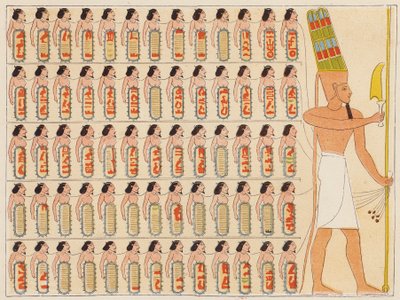 Ancient Egyptian Pharaoh Shoshenq I Leading His Army by School Egyptian