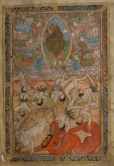 Genesis, Old English Hexateuch, Cotton MS Claudius B IV f.2r, c.1025-1200 by School English
