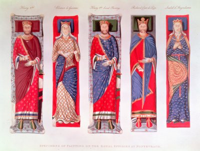 Henry II, Eleanor of Aquitaine, Richard I and Isabella of Angouleme by School English