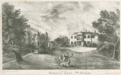 Tixall Hall and Gatehouse by School English