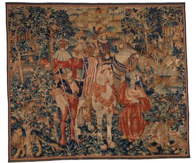 Tapestry, Alexander and Diogenes, Late 15th-Early 16th Century by School Franco Flemish