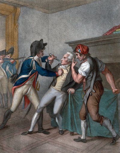 Arrest of Maximilien Robespierre on 27 July 1794 by School French