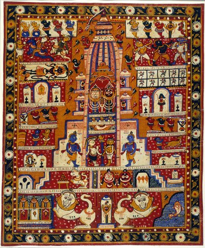 Diagram of the Jagannath Temple, c.1930 by School Indian