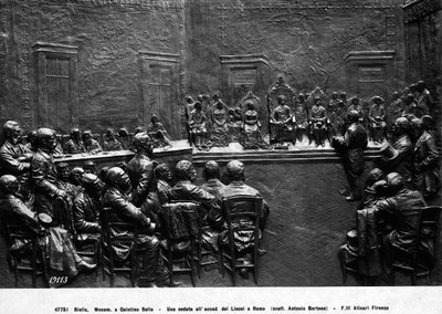 A Session of the Academy of Lincei in Rome by School Italian