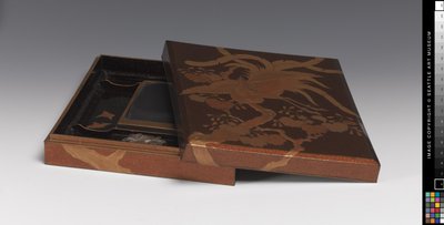 Writing Box, ink Stone, Water Container by Japanese School